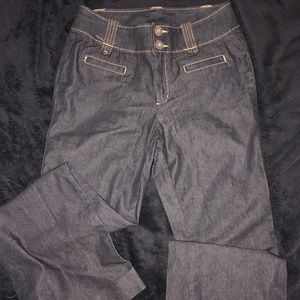 🛍Bisou Bisou High Rise Flair Bottom Dark Jeans🛍